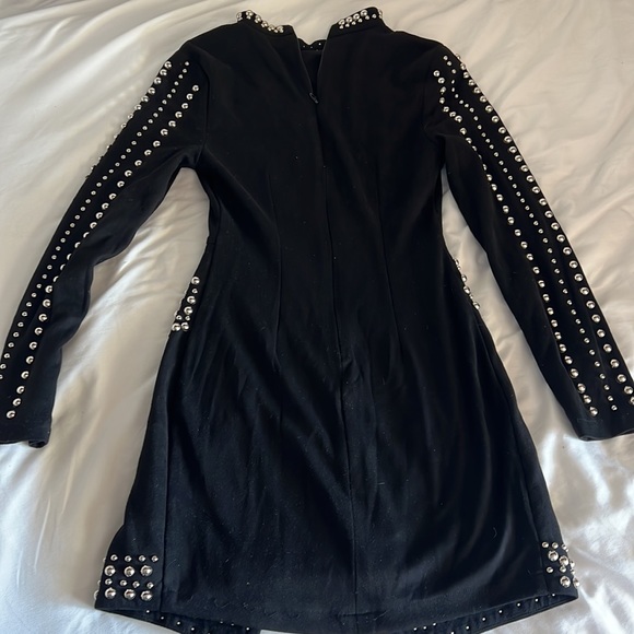 Balmain-Style Studded Dress - Picture 4 of 7